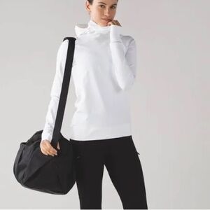 Lululemon White Cadence Crusher Hoodie • Size 2